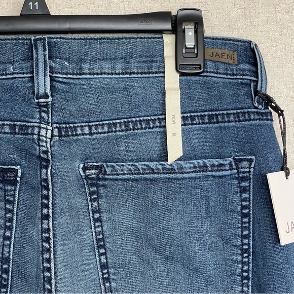 JAEN WOMEN’S HIGH-RISE MOM JEANS LINCOLN SKY BLUE 30 NAVY - Picture 5 of 5